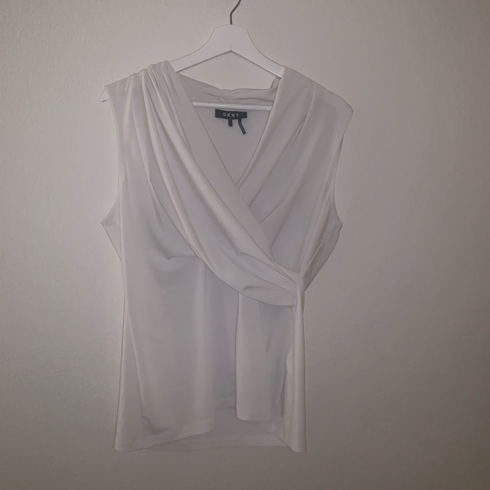 DKNY white blouse